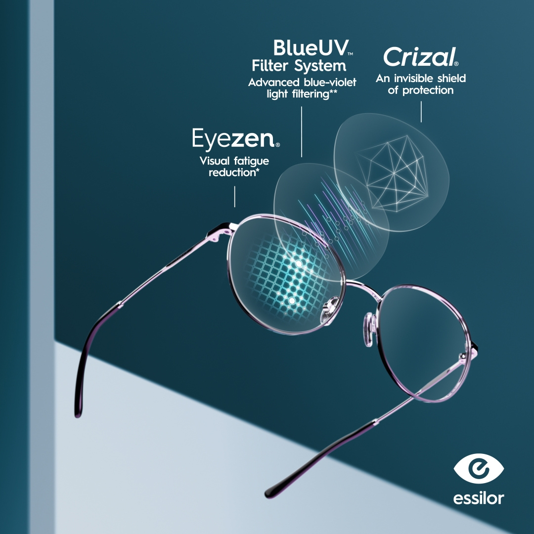 에실로 크리잘 무반사 코팅 렌즈 구조