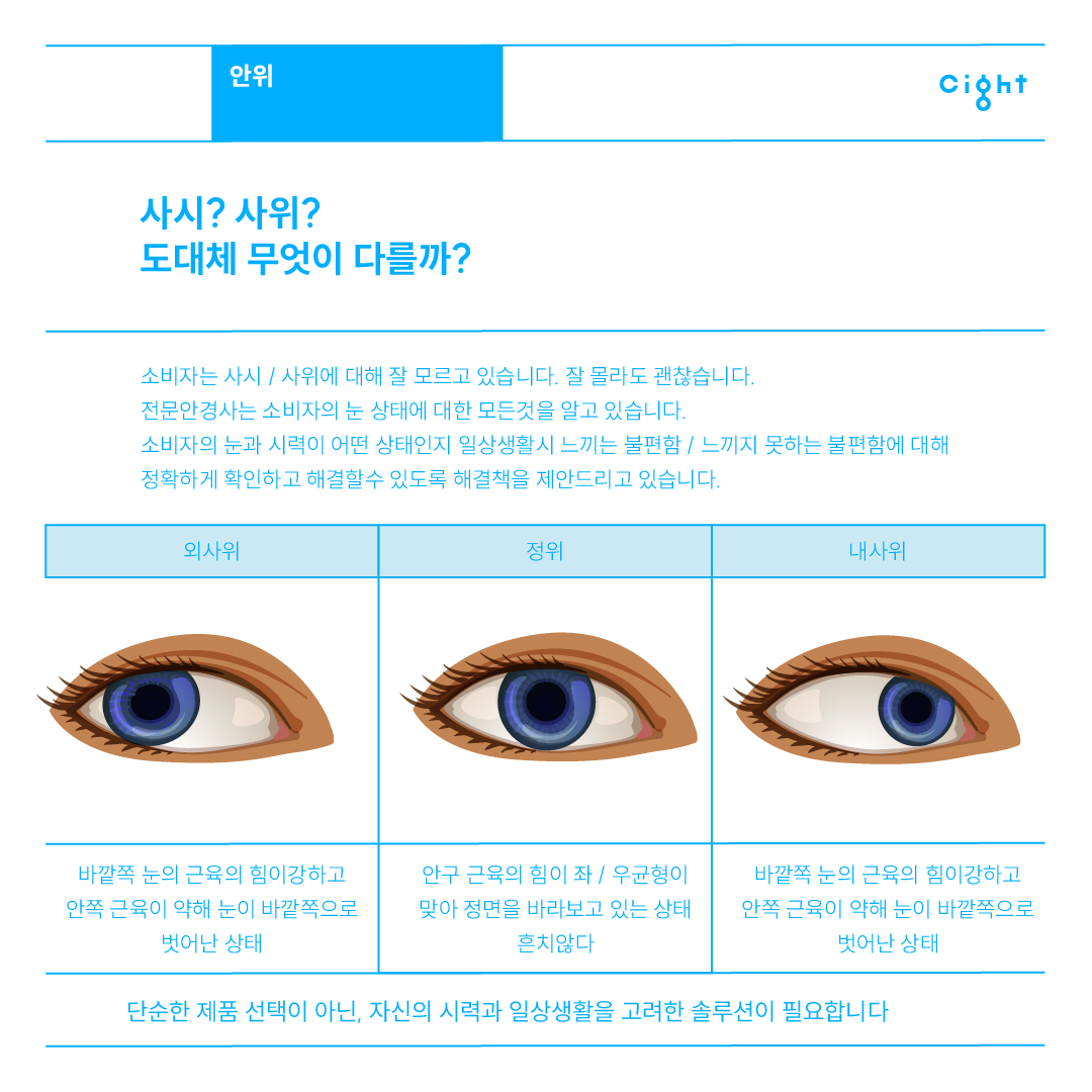 외사위 정위 내사위 비교 도해