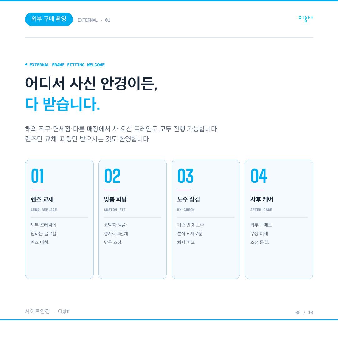 구로디지털단지역 안경원, 무엇이 다른가 — 사이트안경이 일하는 여섯 가지 방식