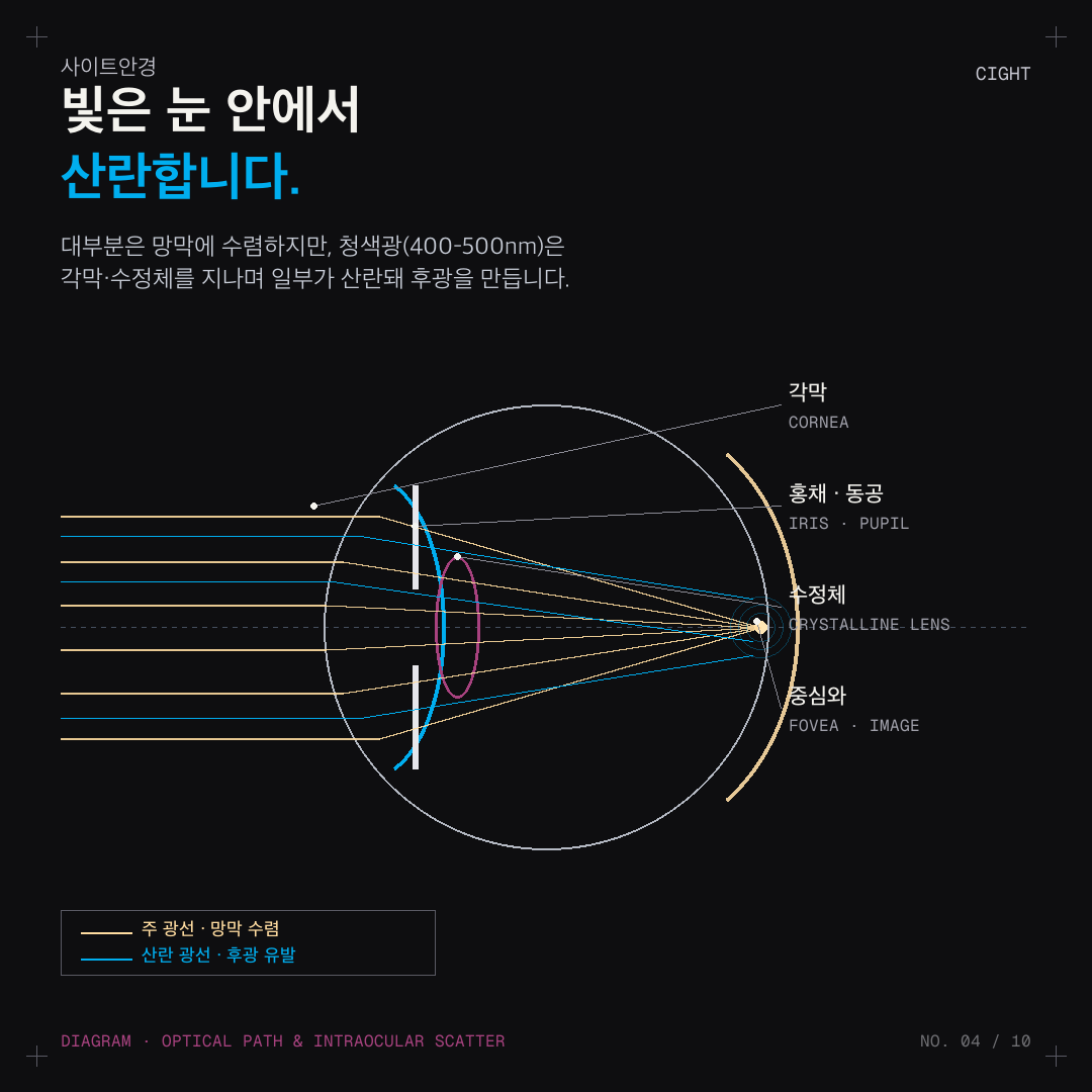 도수가 거의 없는데 야간 운전이 괴로운 이유