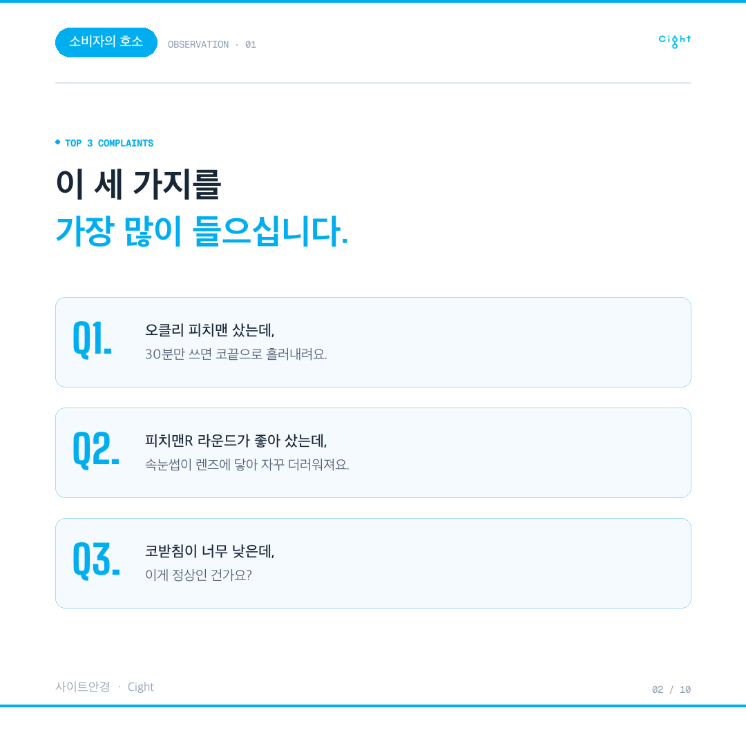 오클리 피치맨, 서구형 핏은 왜 한국인 얼굴에서 흘러내릴까요
