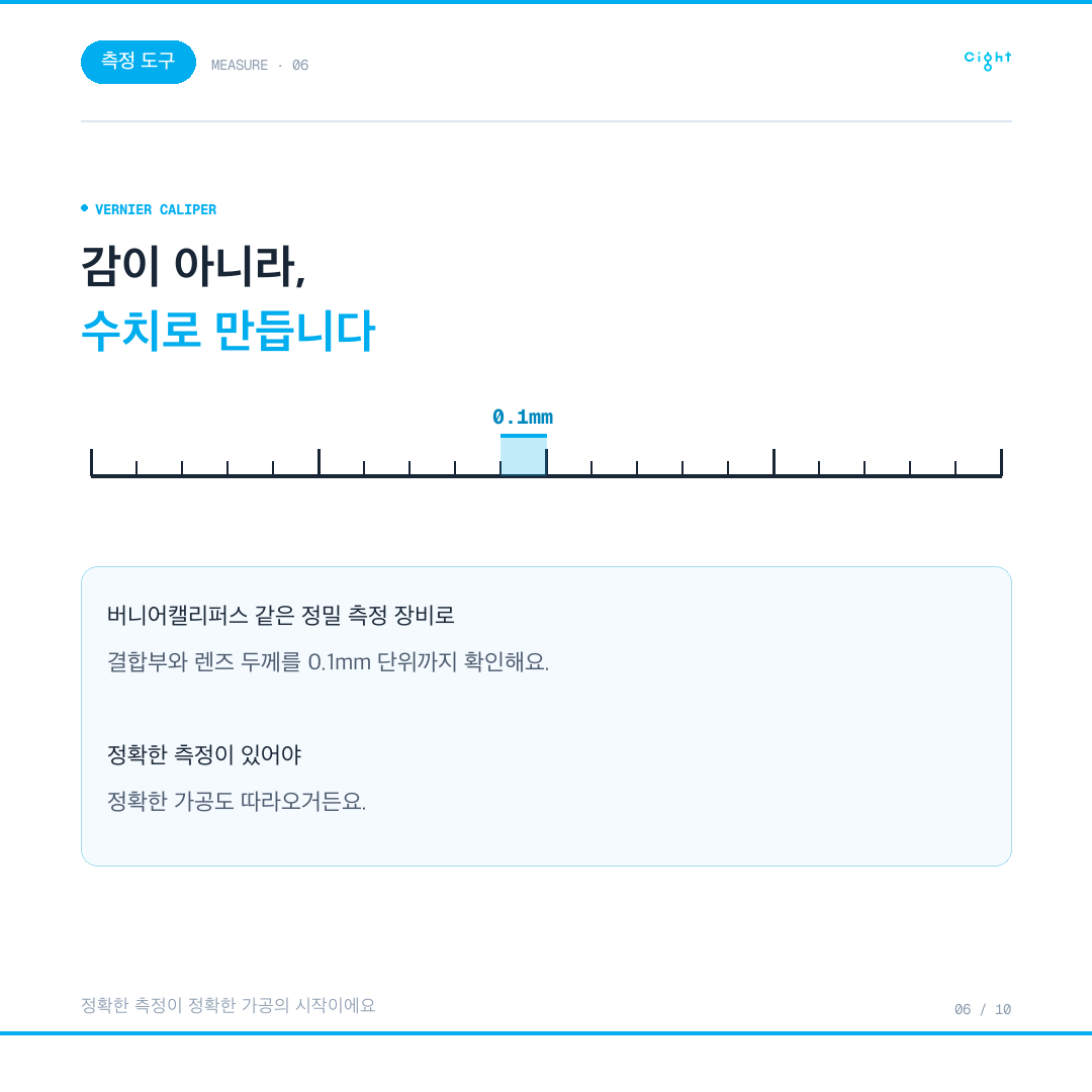 무테안경은 왜 만드는 사람 손에서 갈릴까 — 0.1mm 가공이 결과를 바꾸는 이유